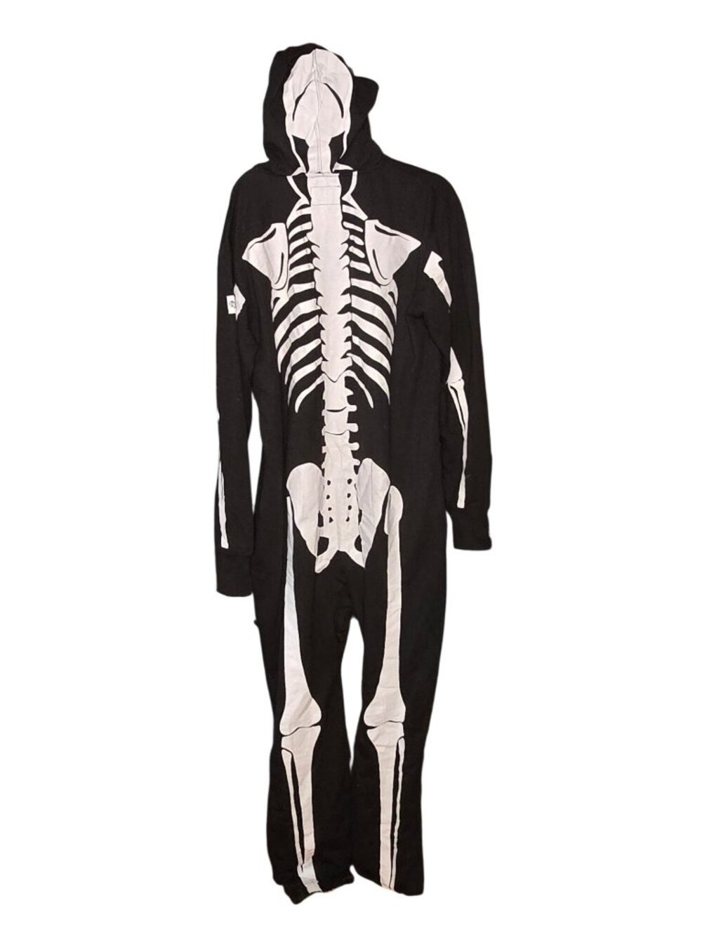 Tipsy Elves Skeleton Costume Jumpsuit XL Full Zip Face Mask Halloween Suit NWOT - Picture 9 of 9